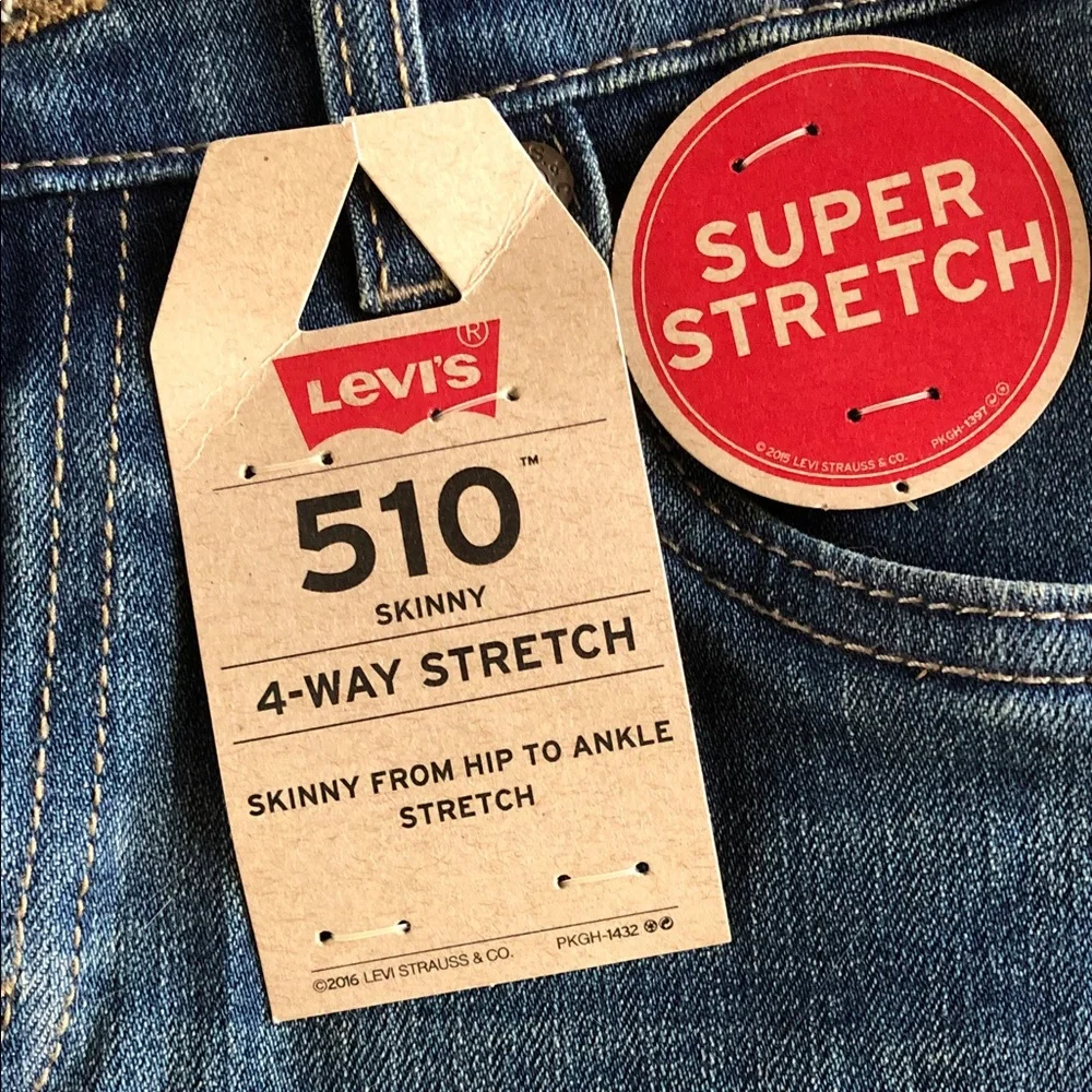 Levi’s Strauss Boys Classic Denim Skinny Jeans